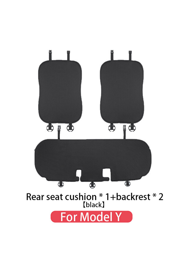M-Y-R05-black car seat cover cushion For Tesla Model 3/Model Y 2019-2026 juniper Ice Silk Seat Cover