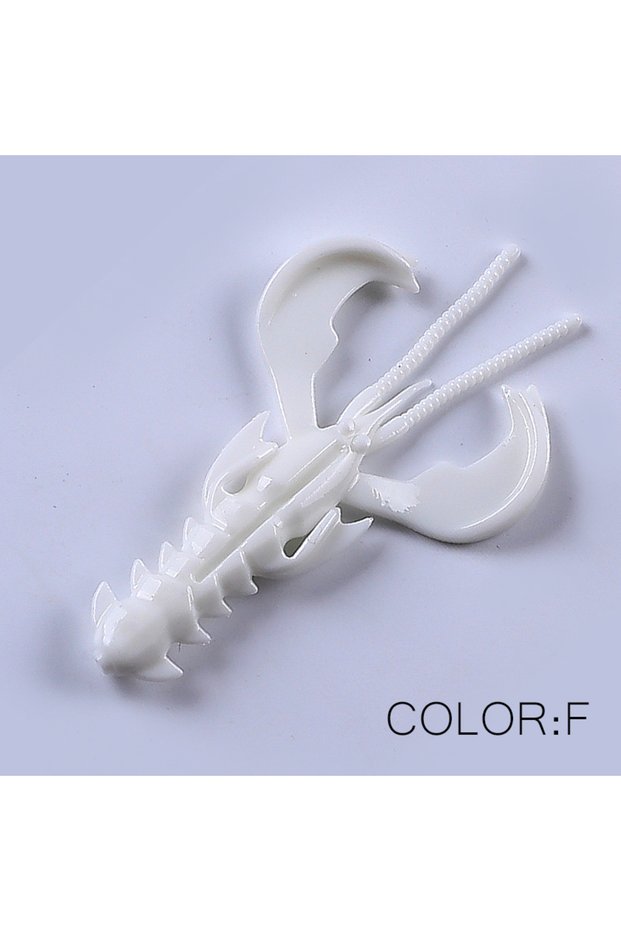 65mm 10pcs 1.36g F Supercontinent CRAZY 65mm/40mm Lobster Soft Lure Fishing Lures Attractive Shrimp