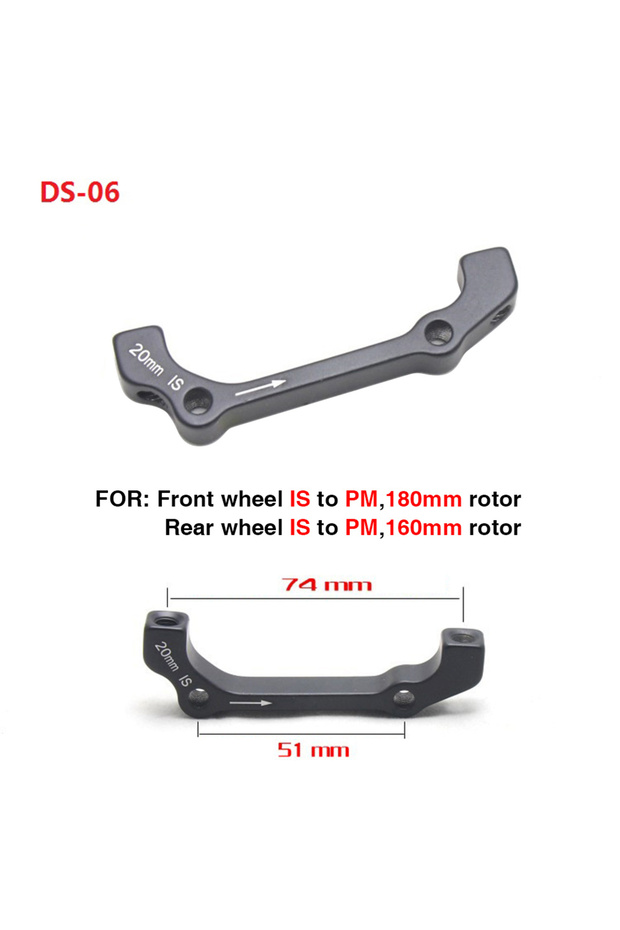 1pc DS06 Only Ultralight MTB Bike Disc Brake Bracket IS PM A B to PM A Disc Brake Mount Ad