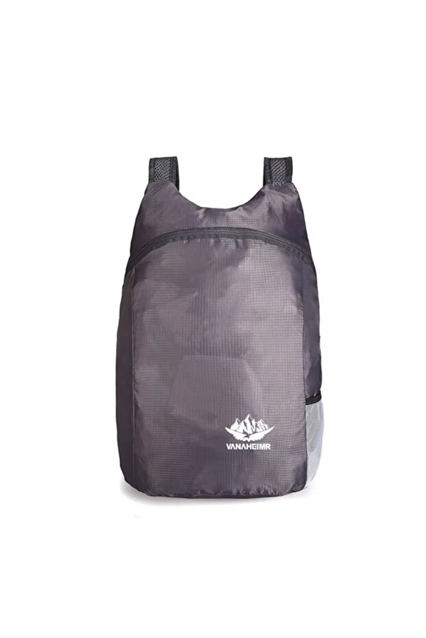 Gray Outdoor Hiking Bag Lightweight Packable Backpack Foldable Ultralight Travel Daypack Bag Waterpr
