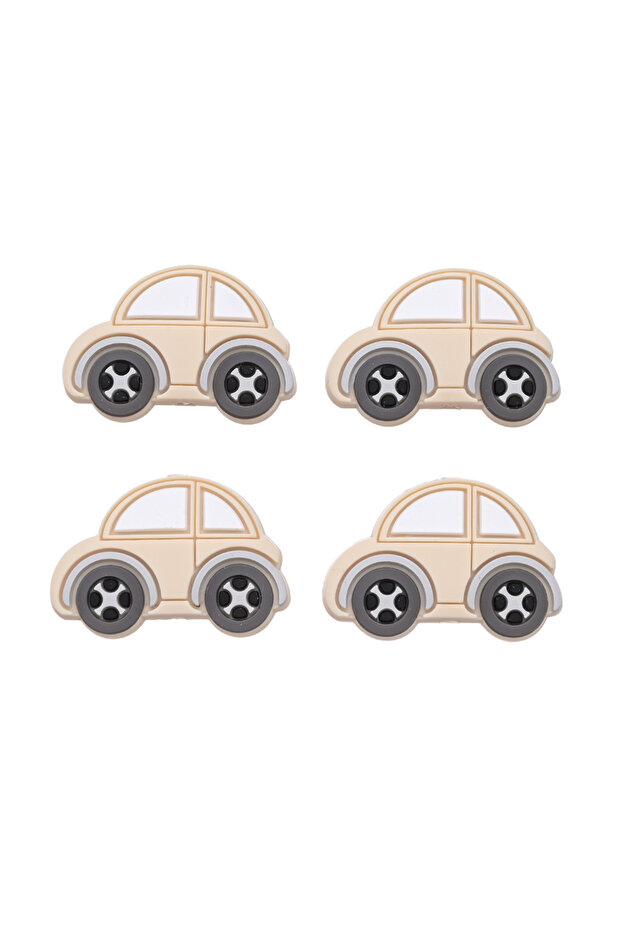 Style5 8Pcs DIY Silicone Bead Colorful Car Focus Bead Baby Nursing Teether Beads For Baby Pacifier C