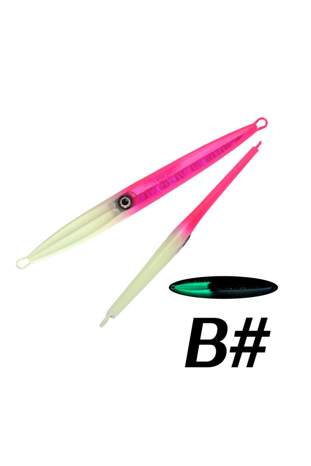 60g COLOR B TL 60g80g100g200g300g400g500g720g Deep Sea Metal Jig Fishing Jigbait Spoon Baits Jig Lur