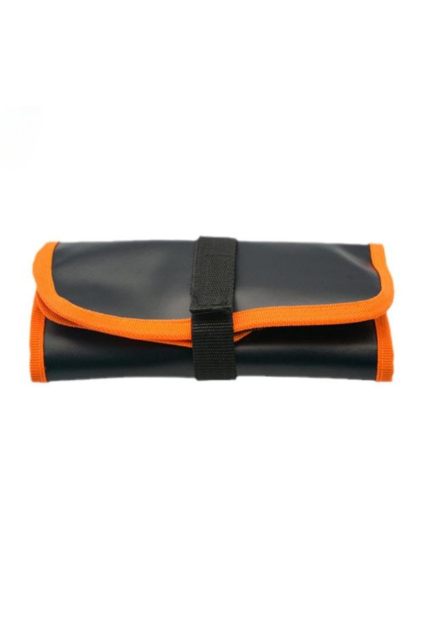 Orange Fishing Lure Bag 12 Slots Fishing Bag Lure Organizer Bait Storage Bag Waterproof Adjustable F