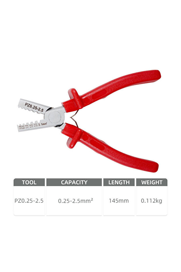 PZ0.25-2.5 packaged Tubular Crimp Terminals Electrical Wire Cable Ferrules Connectors E0508 E7508 E1