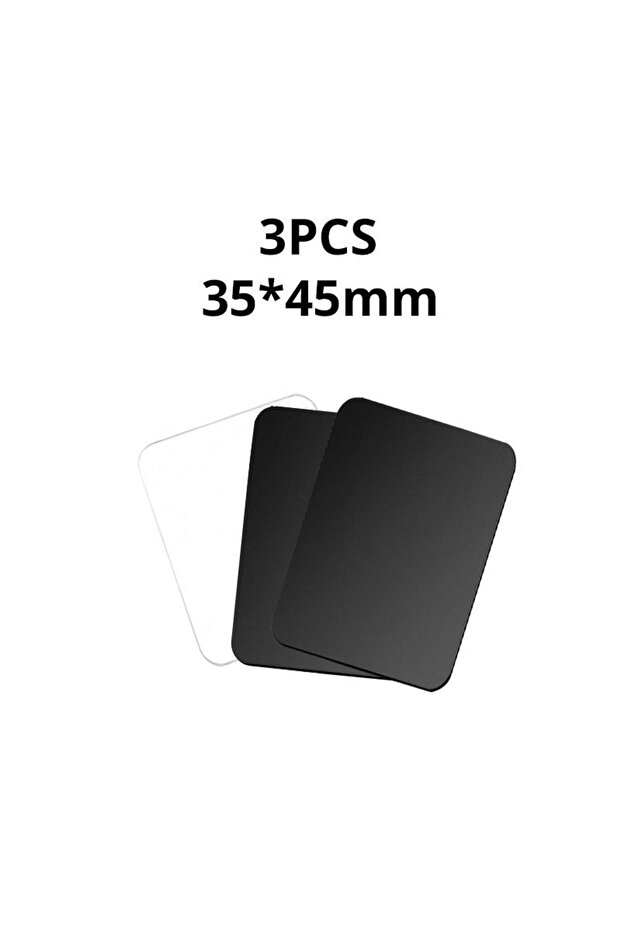 3PCS Black 35x45 1/3/5pcs Magnetic Metal Plate Disk Car Phone Holder Stickers Magnetic Patch Sticker