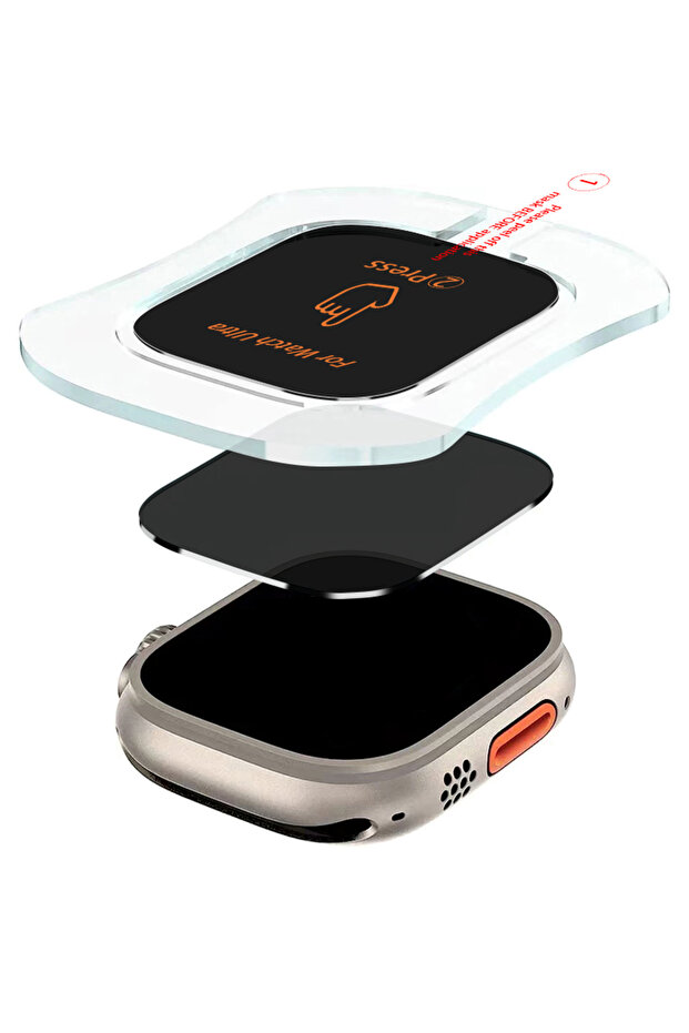 3PCS Series Ultra 49mm Privacy Tempered Glass Screen Protector for Watch Ultra HD Clear Film Auto A