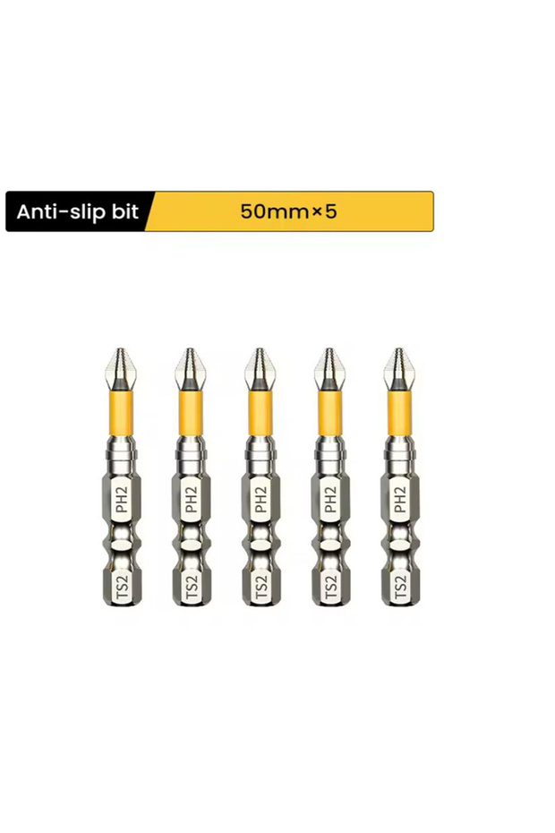 5PC 50mm 5PCS Upgraded High Hardness And Strong Magnetic Bit 25/50/65/70/90/150mm Non-slip Cross Hi