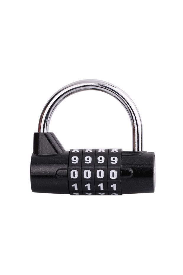 4 black 4,5 Digit Number Combination Travel Password Lock Combination Padlock Zinc Alloy 4 Colors Co