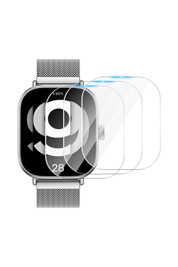 Redmi Watch 4 3 Pieces Tempered Glass for Redmi Watch 4 SmartWatch HD Screen Protector for Redmi Wa