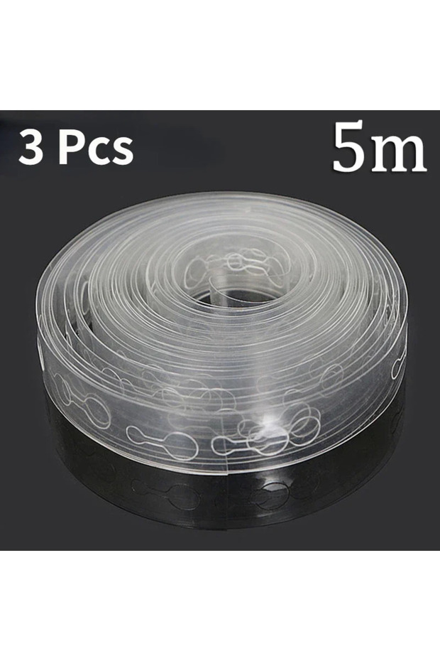 3Pcs Clear 3Pcs 5m Balloon Chain Ribbon Dot For Wedding Party Birthday Graduation Background Decorat