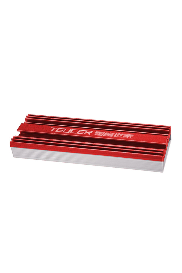 مشتت حراري RED M.2 SSD NVMe 2280 من الألومنيوم مع وسادة حرارية ومبرد محركات الأقراص ذات الحالة الصلبة
