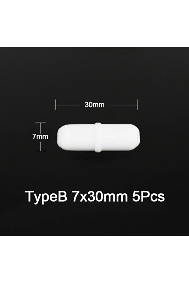 B7x30 5Pcs 5Pcs Laboratory Magnetic Bar Cylindrical Magnetic Stirrer Rod Stirrer- Mixer Stir Bars Ma