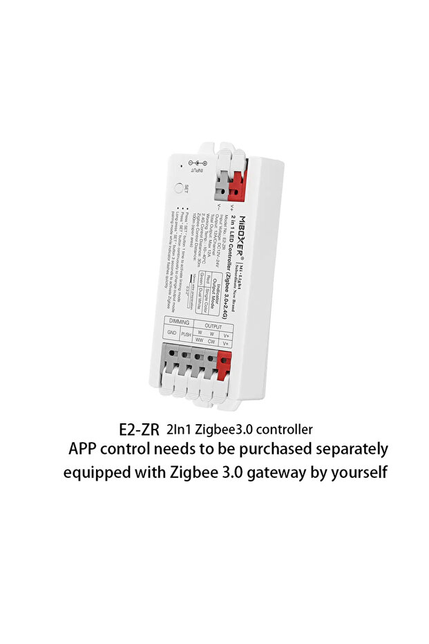 E2-ZR Miboxer E2-ZR E3-ZR 2 3 in 1 LED Controller Zigbee 3.0+2.4G Single color/Dual white/RGB/RGBW/R