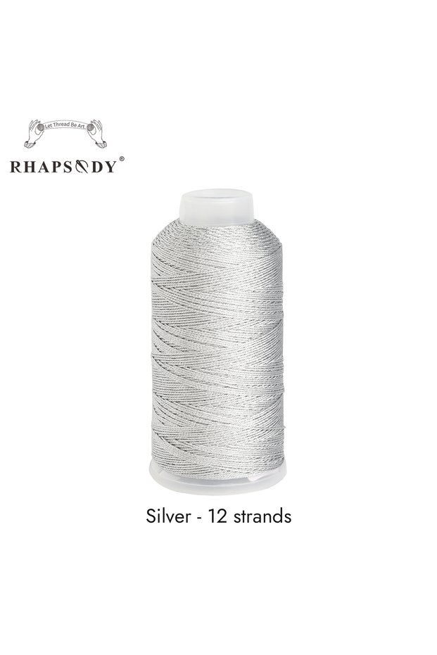 Silver 12 Strands Rhapsody Metallic Thread 3/6/9/12 Strands Jewelry Thread Craft Gold Silver String
