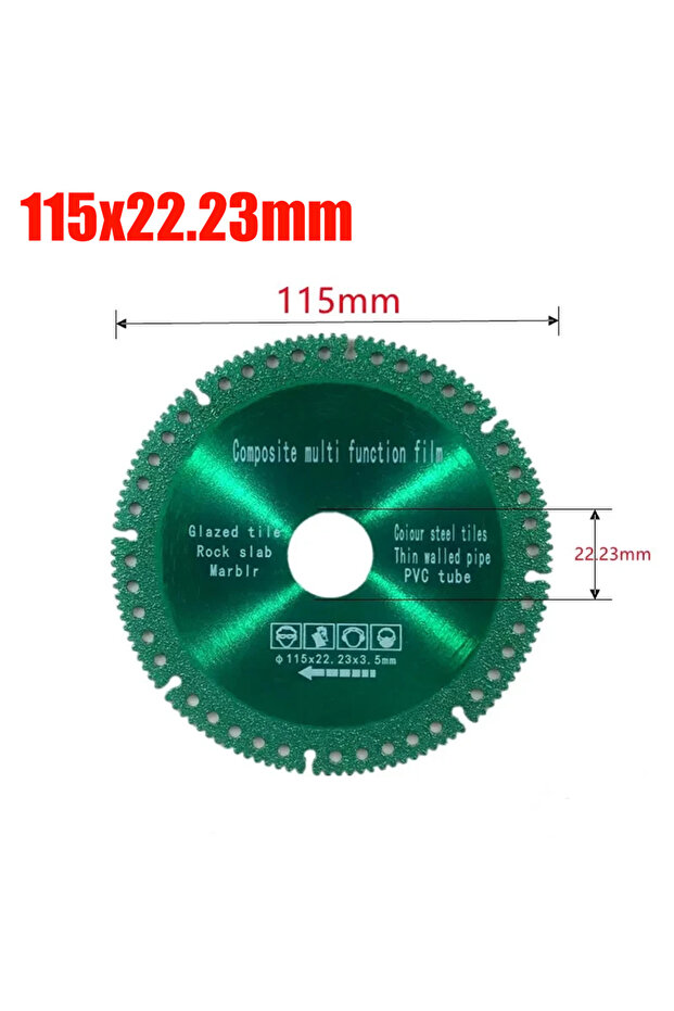 1Pc 115x22.23mm 1-15Pcs Composite Multifunctional Cut Saw Blade Ultra-thin Saw Blade Glass Ceramic T