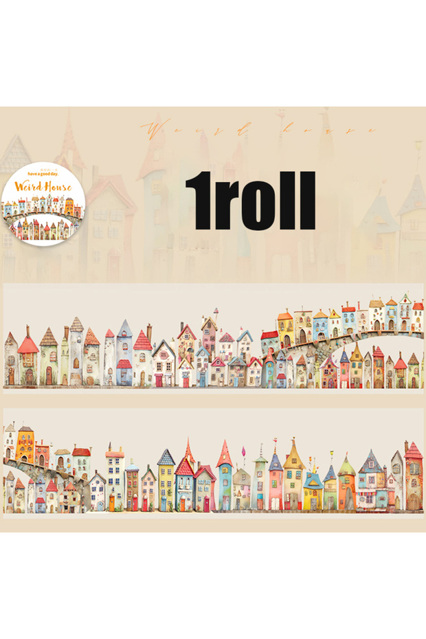 S26668-5 Mr.Paper kawaii Wacky House Series House Landscaping Tape DIY handbook decorative tape stic