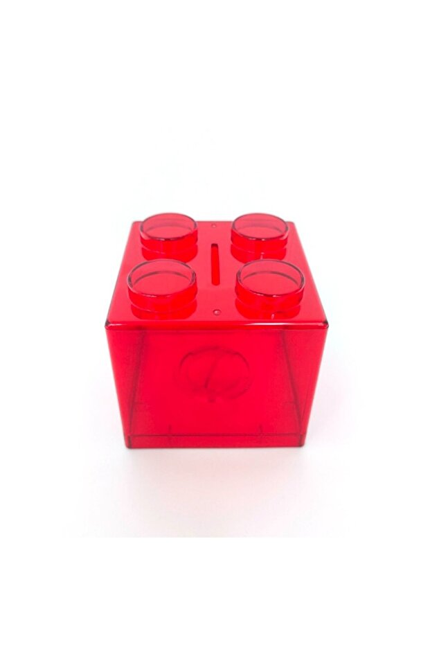 red INS Home Decor Gift Boy Girls Change Box Money Saving Box Coin Bank Storage Box Building Block