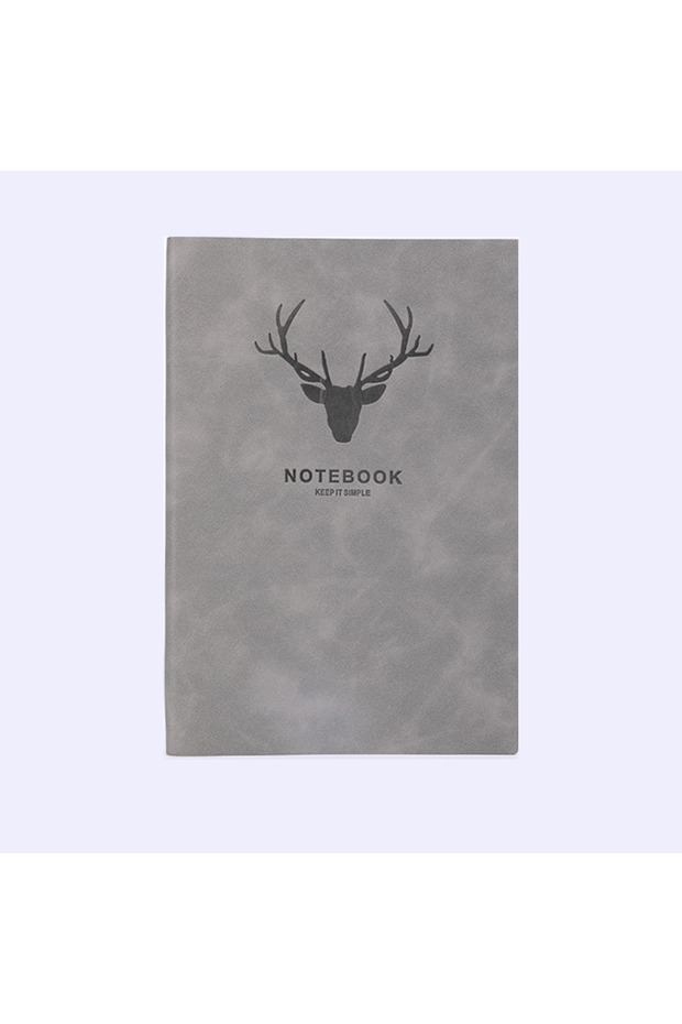 A5 Light Grey Popular A5 size deer head notebook, business notebook, portable diary, office meeting
