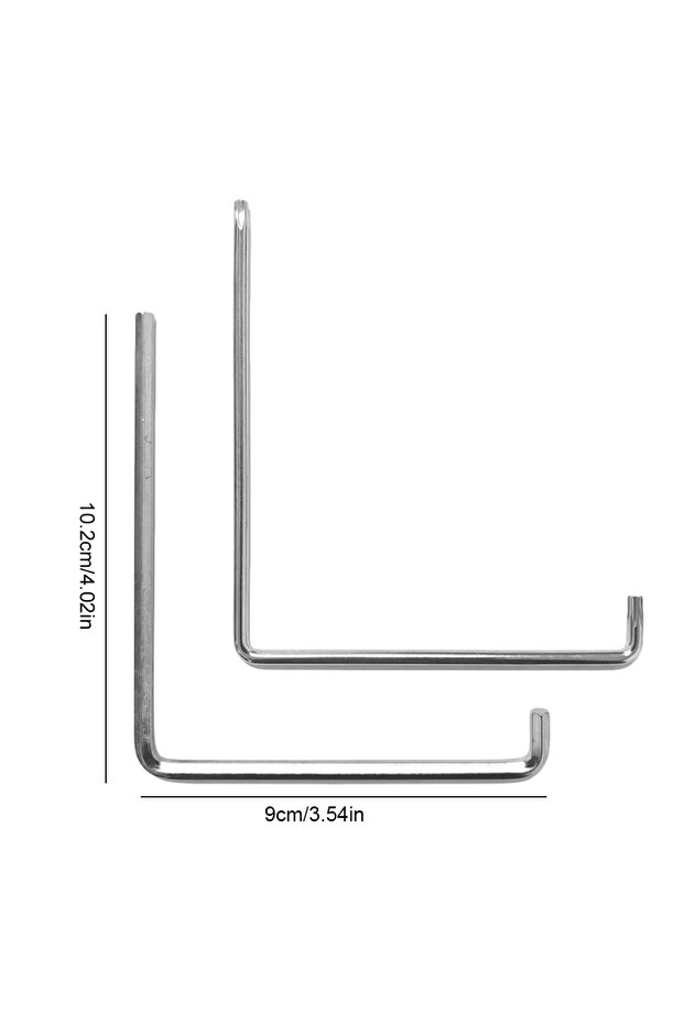 A 2Pcs Window Fitting Wrench 4mm Bicycle Adjustment Tool Precise Fitting Hexagonal Curved Wrench fo.