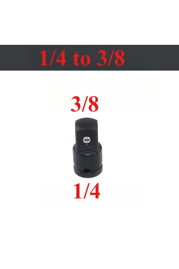 1-4 to 3-8 Socket Convertor Adaptor 1/2 To 3/8 3/8 To 1/4 3/4 To 1/2 Air Wrench Joints Ratchet Drive