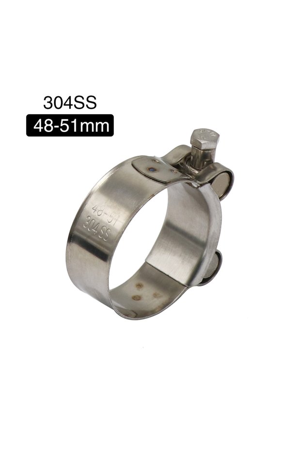 48-51mm ZSDTRP 26-63mm Stainless Steel Motorcycle Exhaust Clamp Clip For Slip-on Motorcycle Muffler