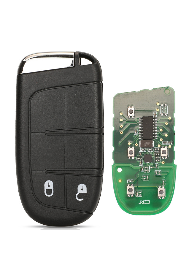 for Compass 2 Buttons jingyuqin Aftermarket Smart Remote Key 433mhz 4A Keyless for Jeep Renegade Com