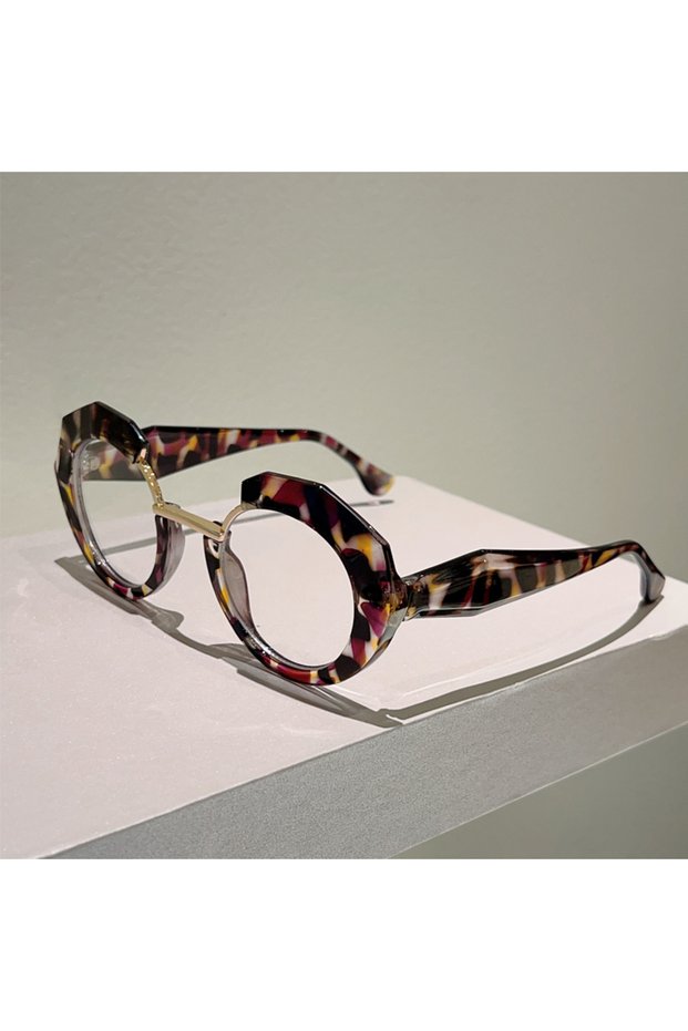 hawksbill transparent lenses KAMMPT Oversized Irregular Glasses Women 2025 New Fashion Blue Light Bl