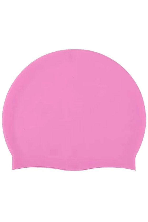 One Size C164-Pink-1pcs Swimming Cap Silicone Waterproof Swim Hat for Men Women Adult Kids Pool Caps