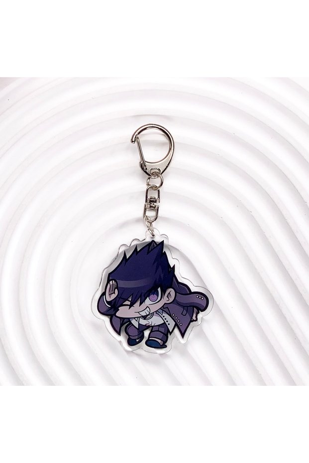 5 cm 10 1/19PCS Game Danganronpa Acrylic Car Keychain Cartoon Bag Charms Accessories Funny Cute Back
