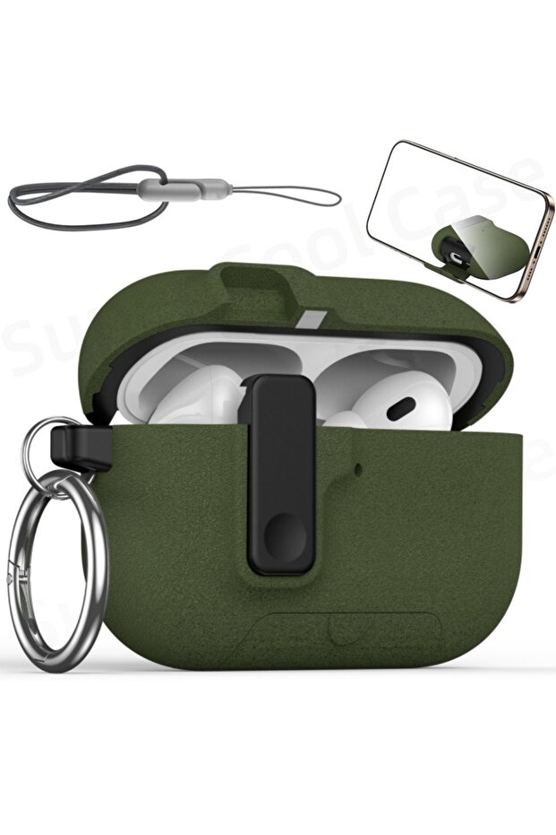 for AirPods Pro 3 Fluffy Green (Fluffy Blue) For Airpods Pro 3 New Full Protection Auto Pop-Up Lid D