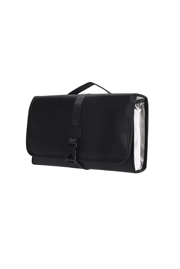 Black Large Capacity Hair Dryer Case Dustproof Travel Storage Bag Organizer Curling Barrels Pouch Fo