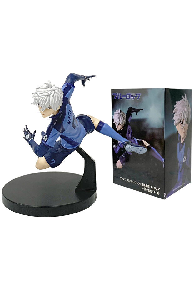 A-with box 13CM Anime Blue Lock Nagi Seishiro Rin Itoshi Cool Pose Design Model Classic Style