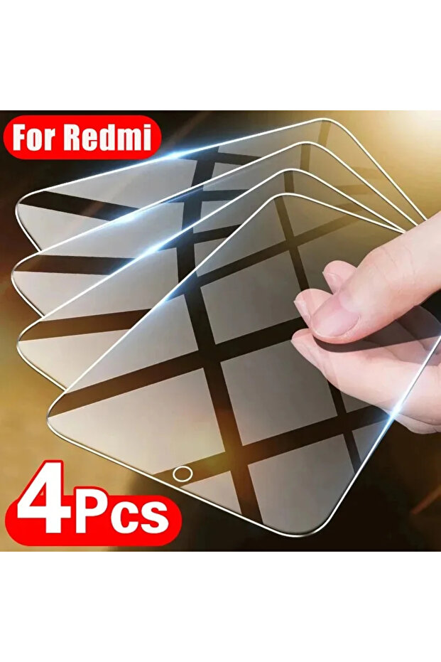 4 قطع من واقيات الشاشة الزجاجية المقواة لهواتف Redmi Note 11 Pro و Redmi Note 13 و 12 و 11 و 10 و 9 و 9s Pro Max و 13C و 12C و 10C و 10A