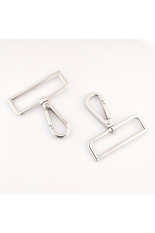 50mm Silver 5pcs Metal Snap Hooks Clasps Strap Buckles Lobste Clip Hook For Keychain Bag Key Rings M