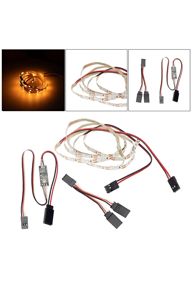 1 set RC Airplane LED Light Strip - Remote Control, Bright & Waterproof, for Flying Wing & Fixed Win