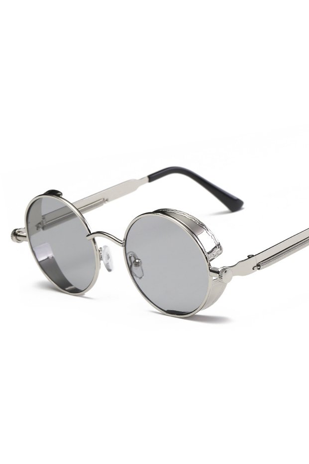 Metal C5 Metal Steam Punk Style Sun Glasses Steampunk Fashion Men Retro Round Sunglasses