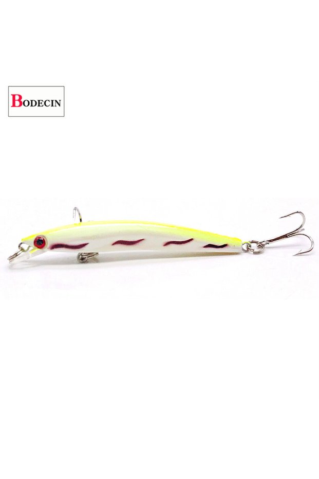 C3 Wobbler Minnow Floating Hard Plastic Artificial Bait For Fishing Lure Tackle Bass 8cm 3d Eyes Top