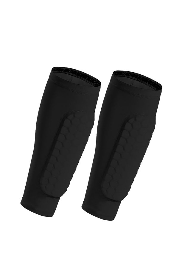 XL 1 Pair Black Loogdeel Honeycomb Soccer Shin Guards Football Shields Sports Legging Shinguards Leg