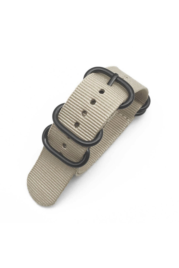 18mm Beige Multicolor Watch Strap Nylon Black Ring Buckle 18mm 20mm 22mm 24mm Striped Waterproof Rep