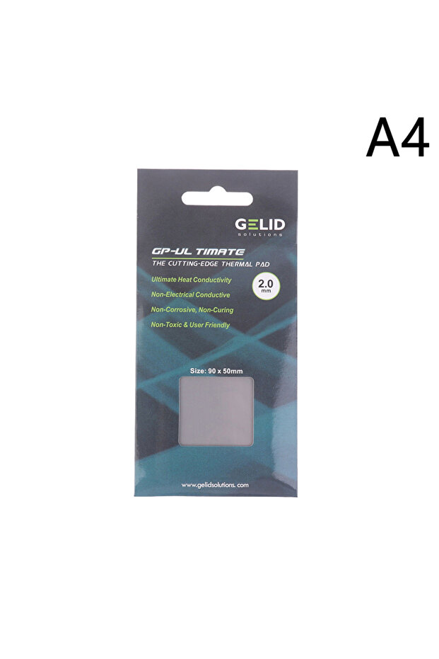 سماكة 2.0 مم، وسادة حرارية GELID GP-Ultimate 15W/، وسادة سيليكون حرارية لوحدة المعالجة المركزية/وحدة معالجة الرسومات/اللوحة الأم.