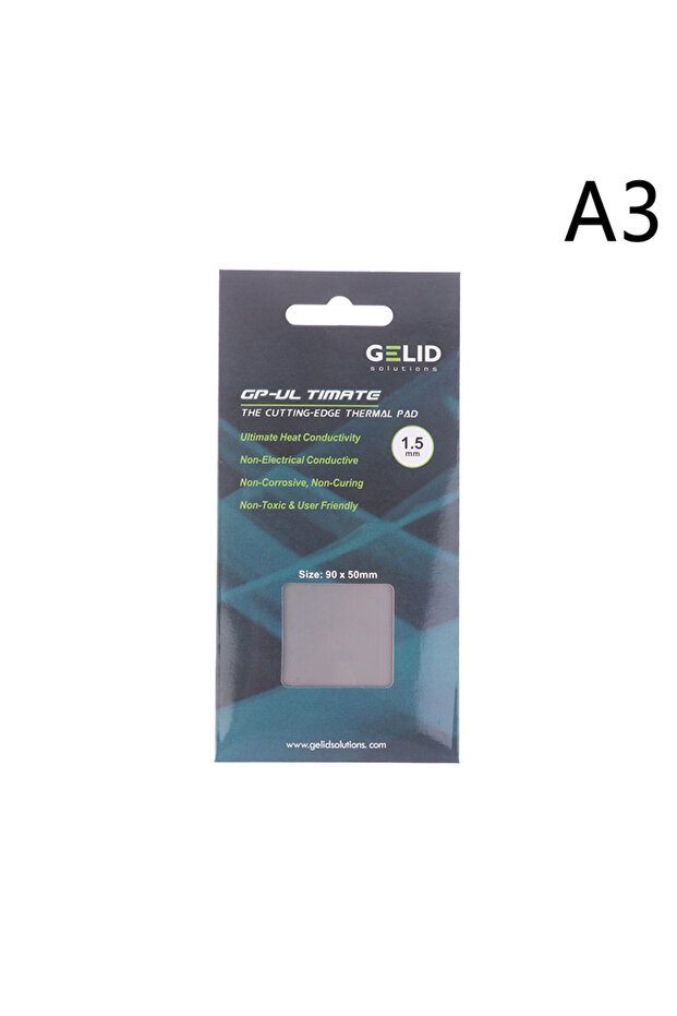 وسادة حرارية سيليكونية GELID GP-Ultimate 15W بسمك 1.5 مم لوحدة المعالجة المركزية/وحدة معالجة الرسومات/اللوحة الأم