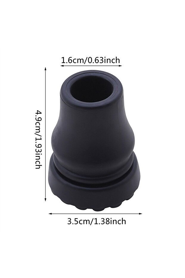16mm-1PC 16-22mm antiskid walking stick crutch cane bottom pads cover protector climbing hiking trek