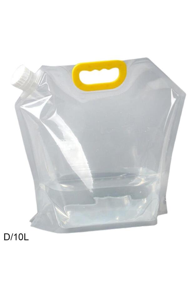 10L Outdoor Mini Folding Water Bag Camping Large Capacity Portable Water Bag Thickened Soft Food Gra