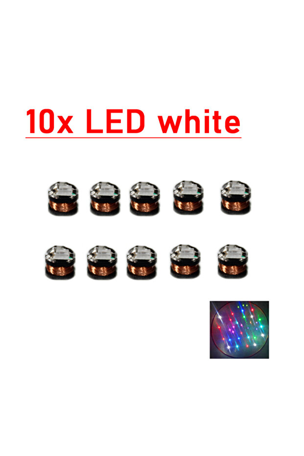 10X LED White 0~70mm USB Wireless Power Supply Transmitter Coil Charging 10pcs Wireless Led Receiver