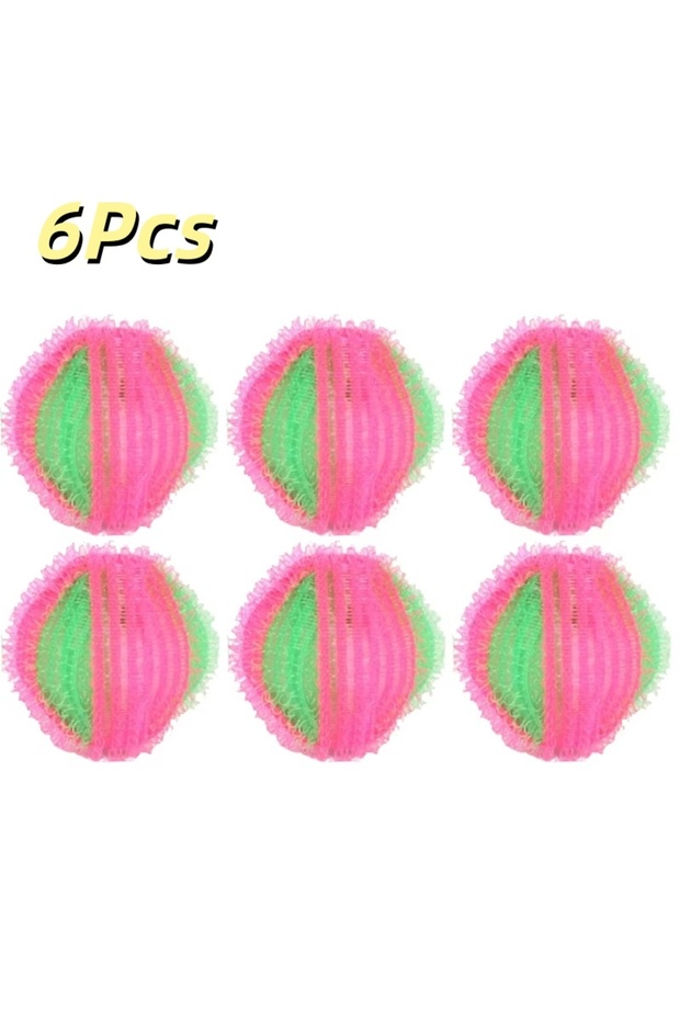 Red Green-6Pcs 6/12 Pcs Laundry Pet Hair Filter Balls Lint Remover Washing MachineFloating Ball Reus