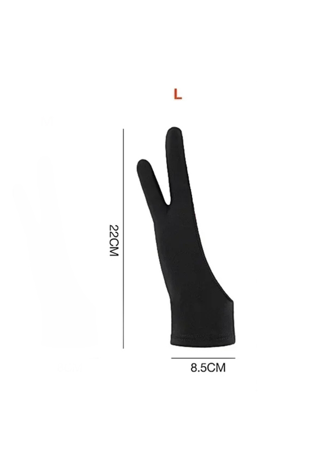 Single layer L S/M/L Two-Finger Drawing Gloves Anti-touch Anti-fouling for Tablet Digital Board Touc