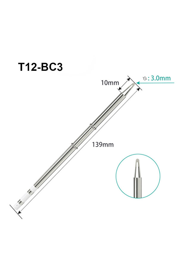 T12-BC3 T12 Tip Series Soldering Iron For Hakko FX951 STC STM32 FX-950 FX-951 FM-203 Welding Station