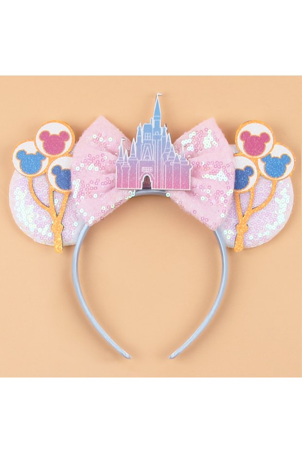 TDMQ188-5 2026 Newest Cartoon Mouse Ears Headband Kid Adult Festival Party Sequin Bow Hairband Women