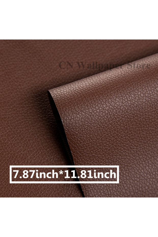 Brown 20X30cm Repair Patches Self-Adhesive Leather PU Leather Fabric Stickers for Leather Clothes So