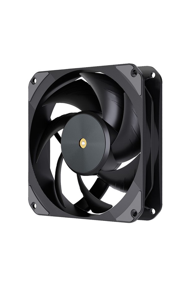 NO RGB AS Show Black TEUCER T20 120mm 4Pin PWM Silent Fan, High-Performance 2500RPM Low Noise Coolin